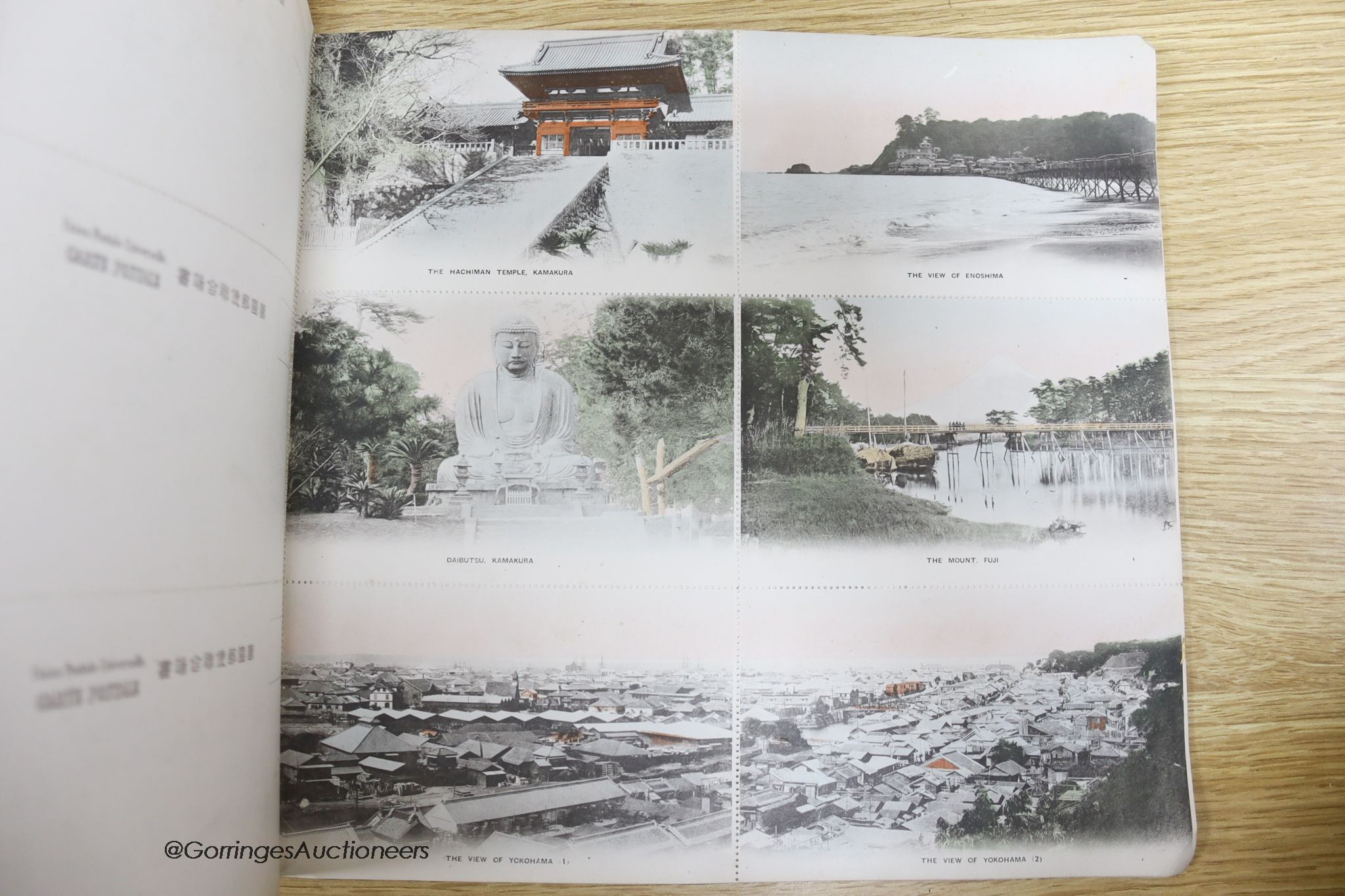 Postcards - Celebrated Sights of Japan, 72 postcards, published by Benrido, Kyoto, Japan